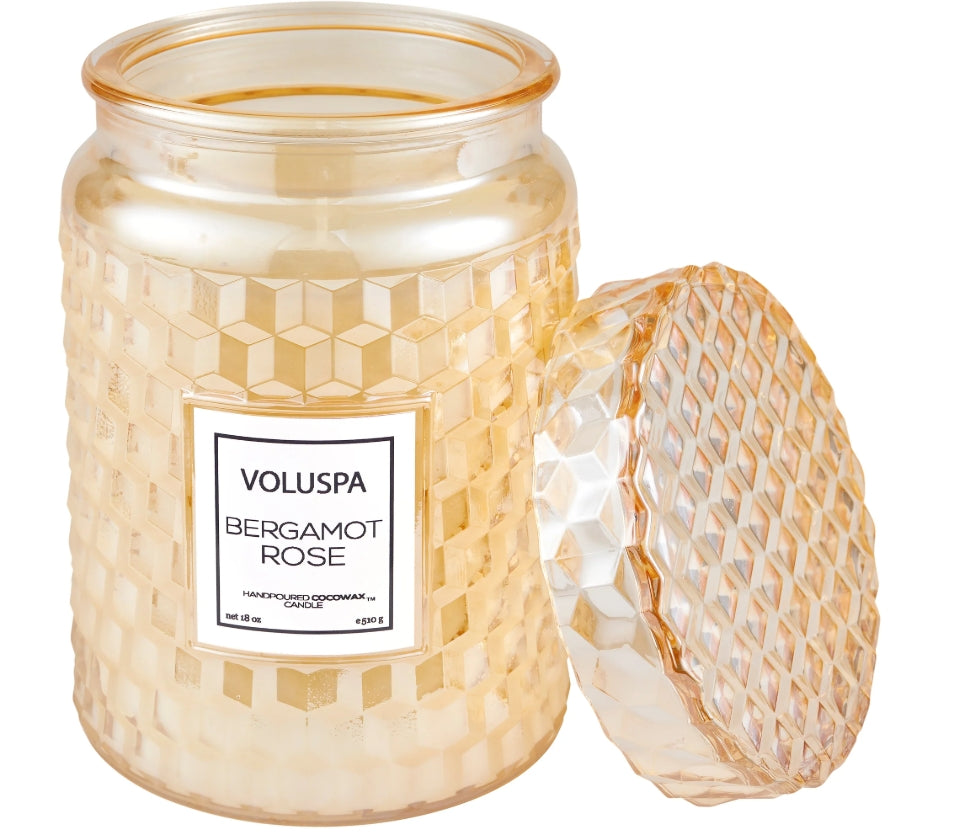 Bergamot Rose - Large Jar Candle