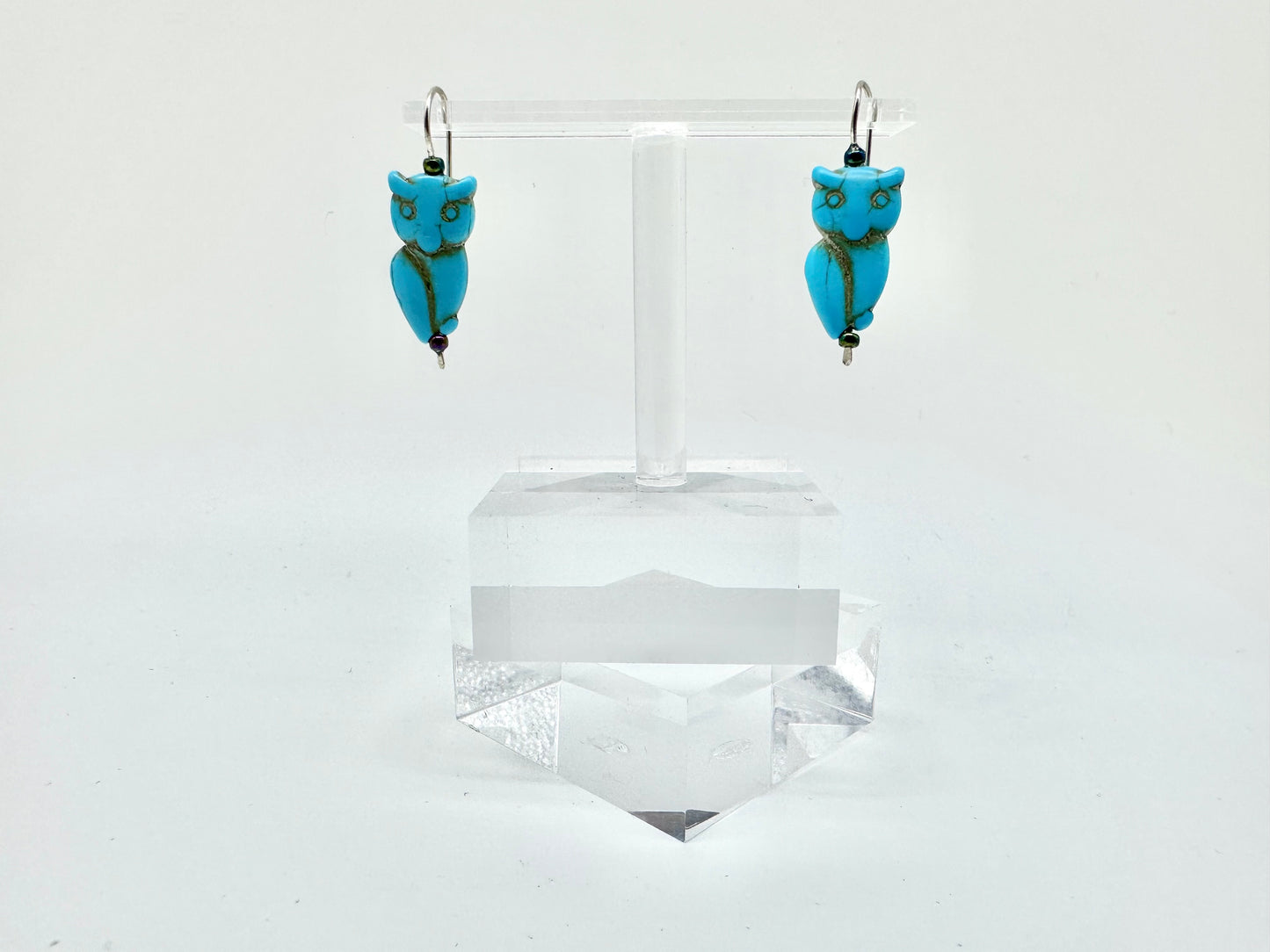 Blue Owl Earrings