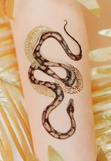 Tattly Shimmering Snake Tattoo Pair