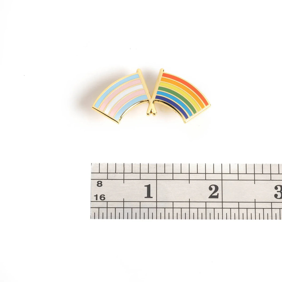 Trans & LGBTQ+ Pride Flags Enamel Pin – SJMA Online Store