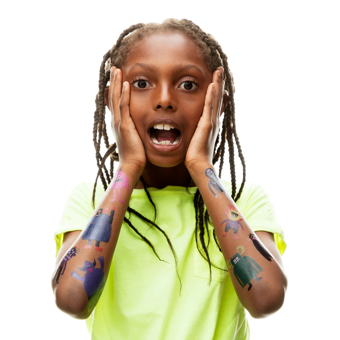 Tattly Spooky Squad Temporary Tattoo Set By Rob Hodgson