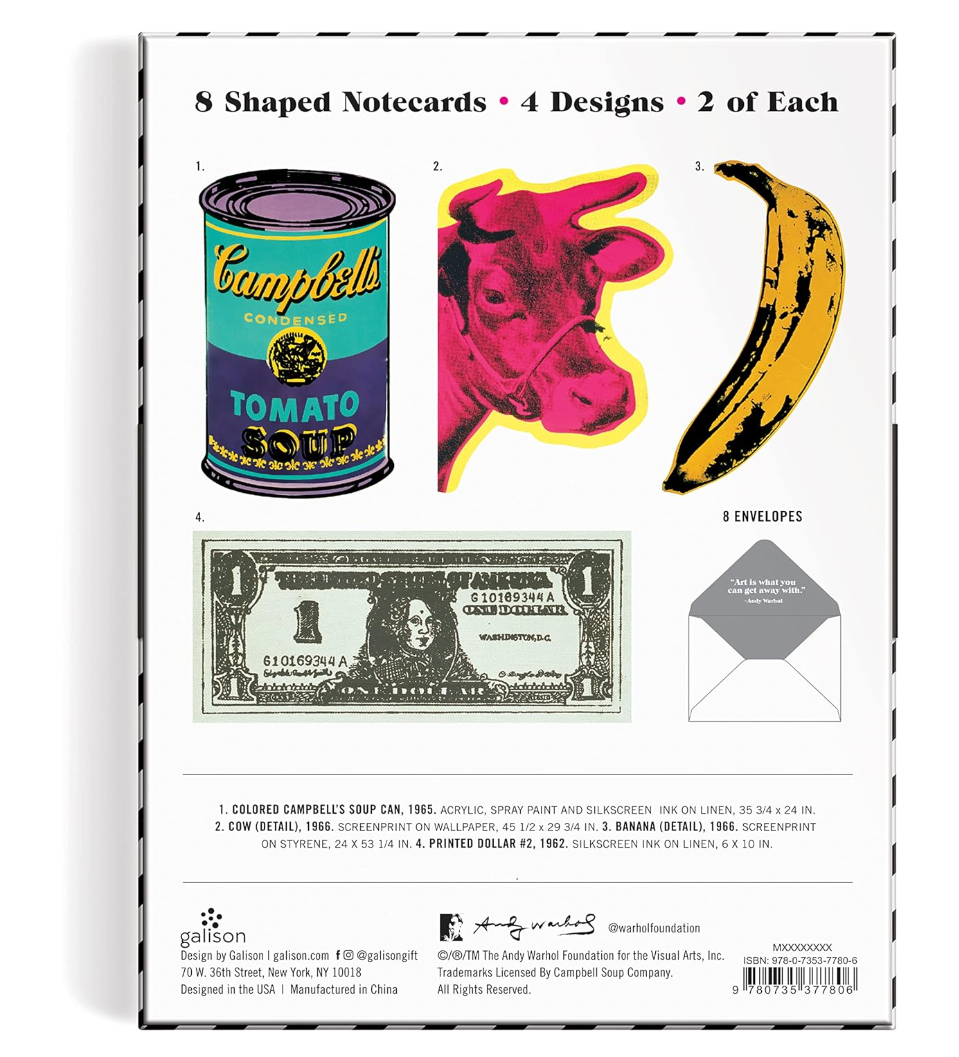 Warhol Shaped Notecard Set