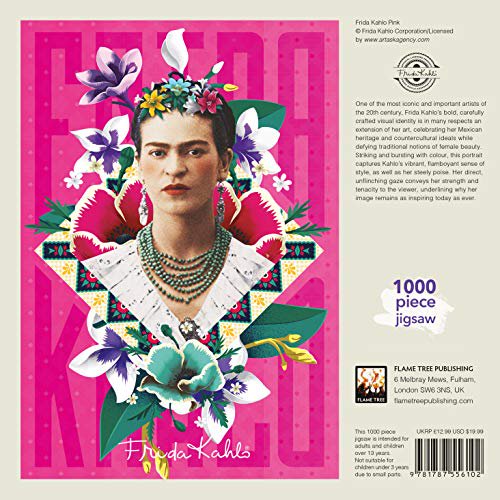Frida Kahlo Pink 1000 Jigsaw Puzzle