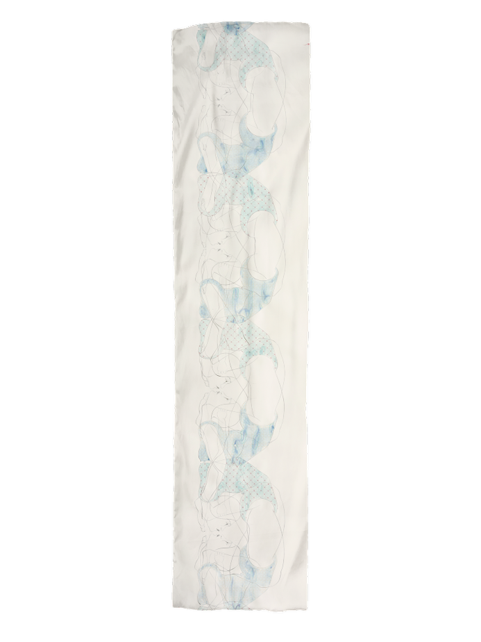 Sheer Scarf: Hayv Kahraman, "HyperInvisible 1," 2019