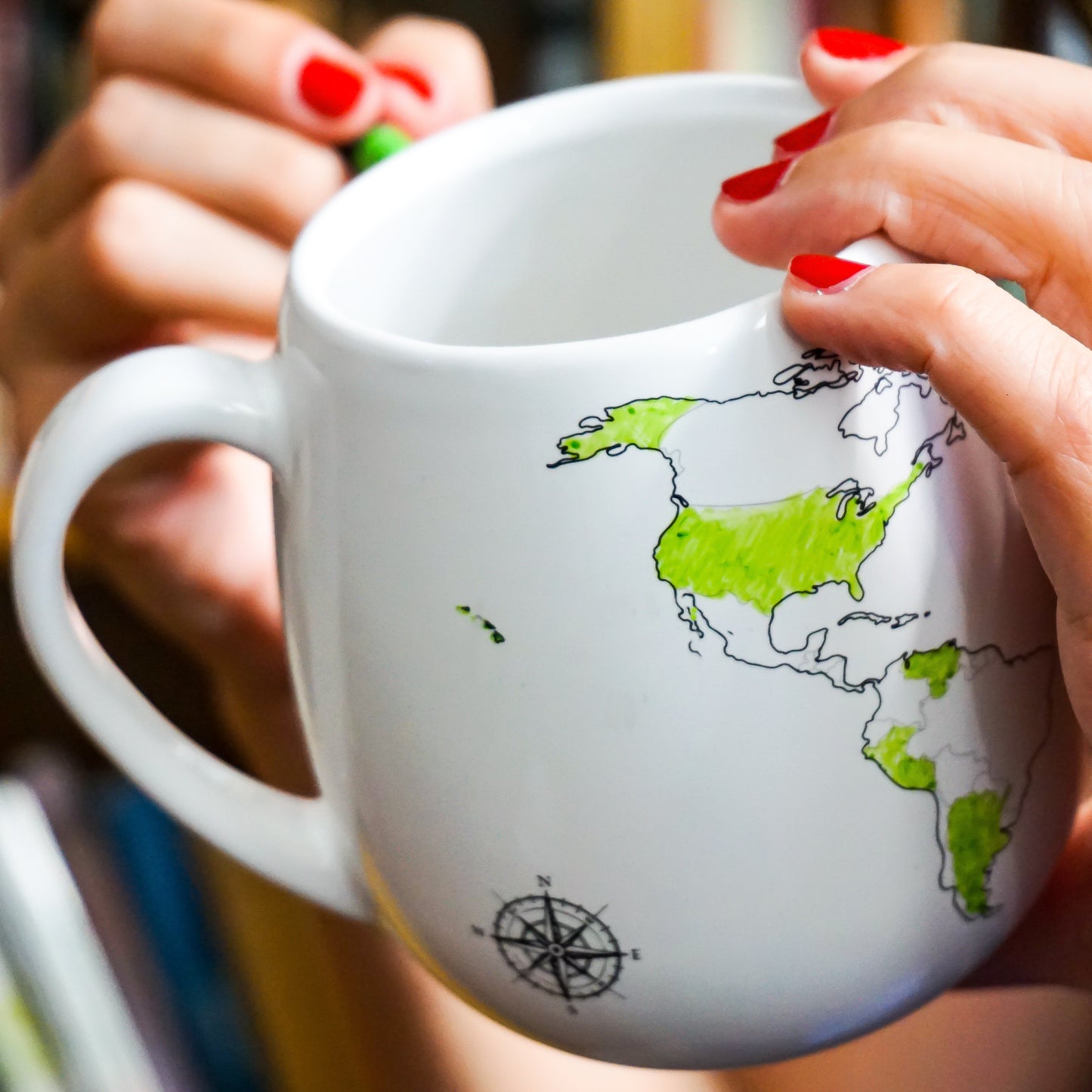 Color Your Travels World Mug by Trouvaille