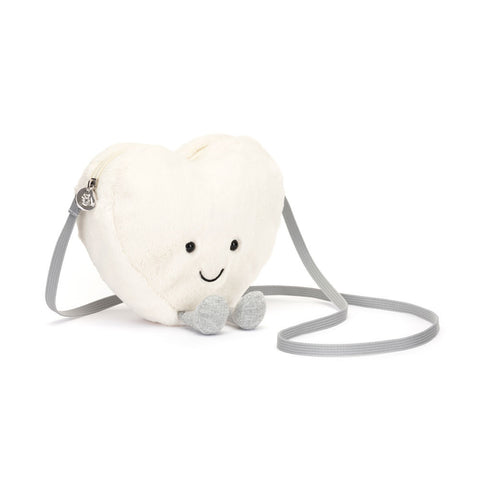 Jellycat Amuseables Cream Heart Bag