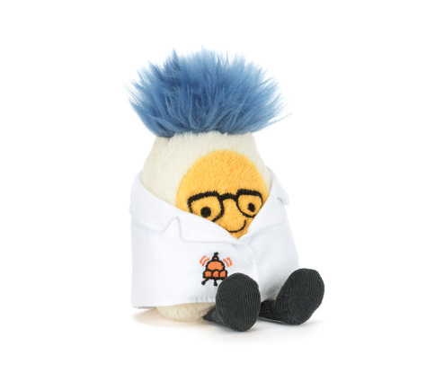 Jellycat Amuseables Boiled Egg Scientist Outfit