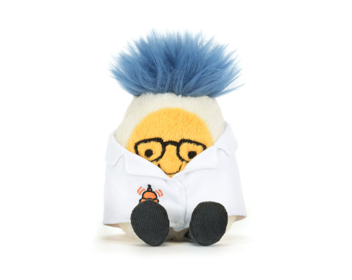 Jellycat Amuseables Boiled Egg Scientist Outfit