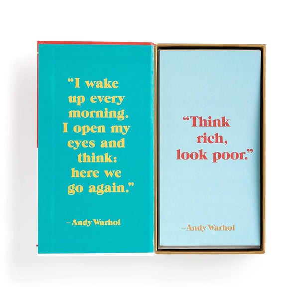 Andy Warhol 24 Philosophy Notecards
