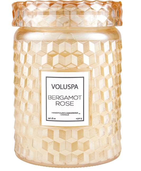 Bergamot Rose - Large Jar Candle