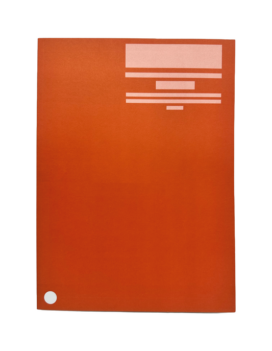 Printed Book of Stephanie Syjuco's "The International Orange Commemorative Store (A Proposition)," 2012