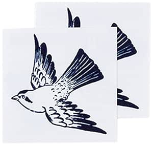 Tattly Cartolina Bird Tattoo Pair