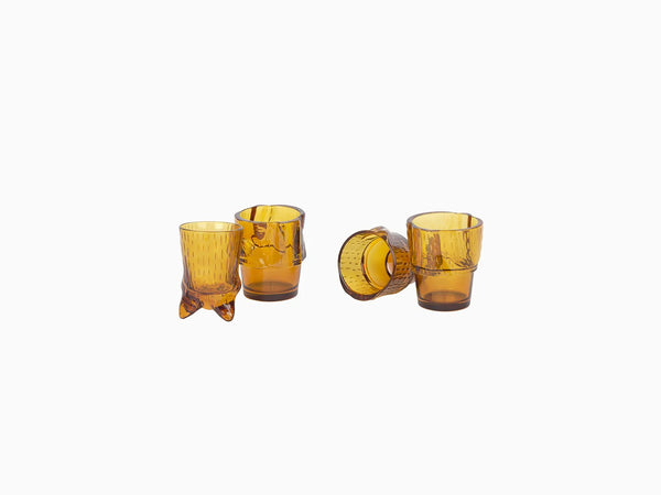 Orange Cat Kitty Stacking Glasses