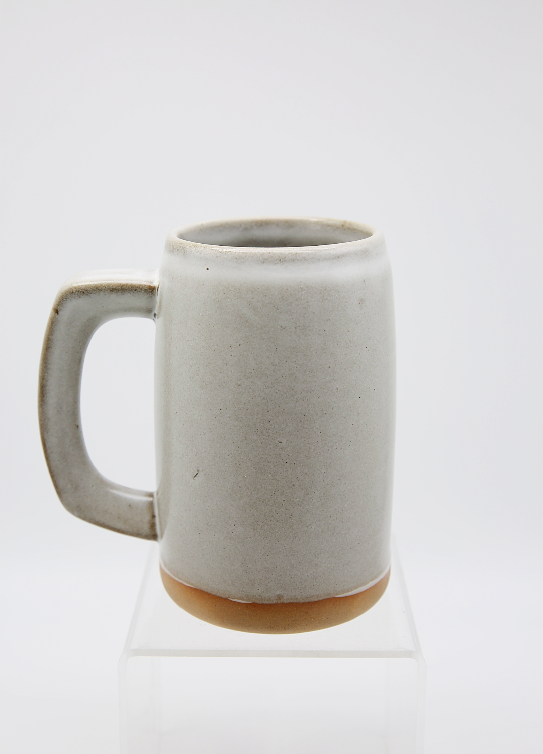 Handmade Ceramic Stein Mug in Gray Cream