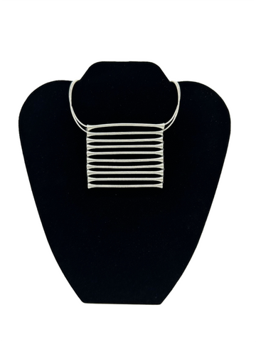 Grate Pendant Wire Necklace