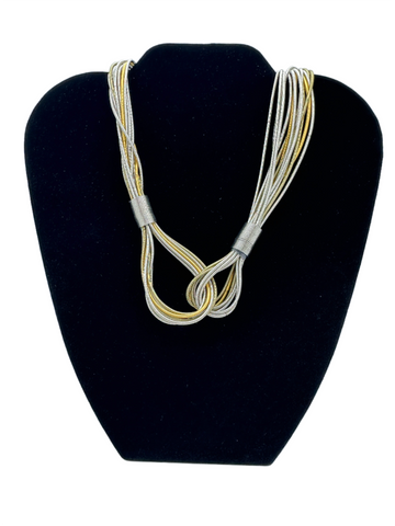 Gold and Silver Locking Necklace