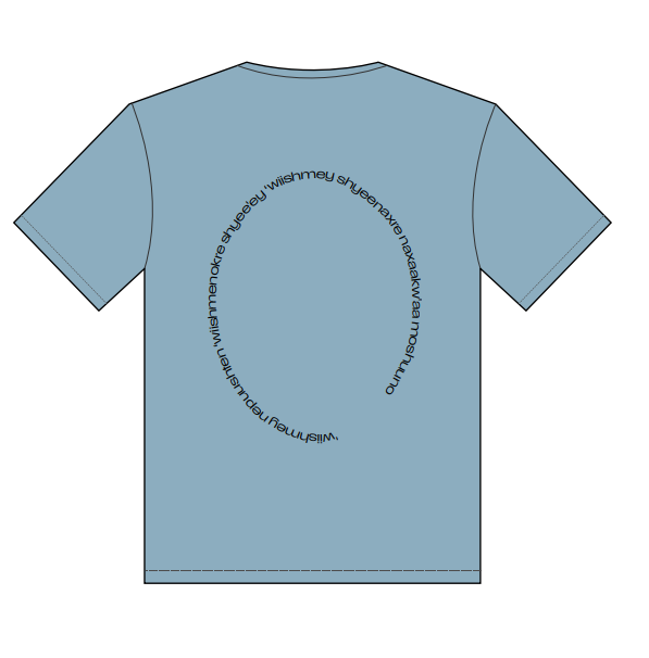 Mercedes Dorame 'Wiishmey' T-Shirt Denim Blue