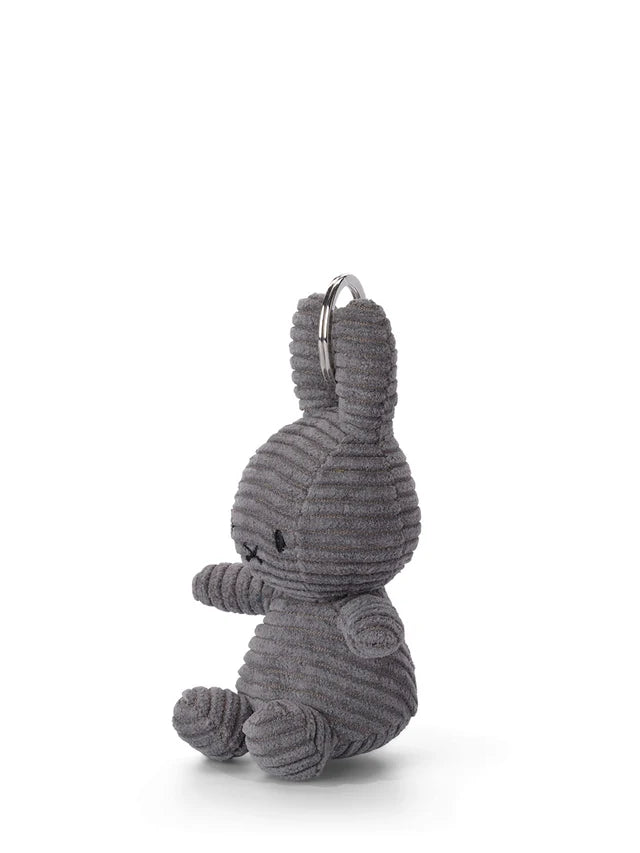 Miffy Keychain ECO Corduroy - Grey
