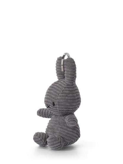 Miffy Keychain ECO Corduroy - Grey