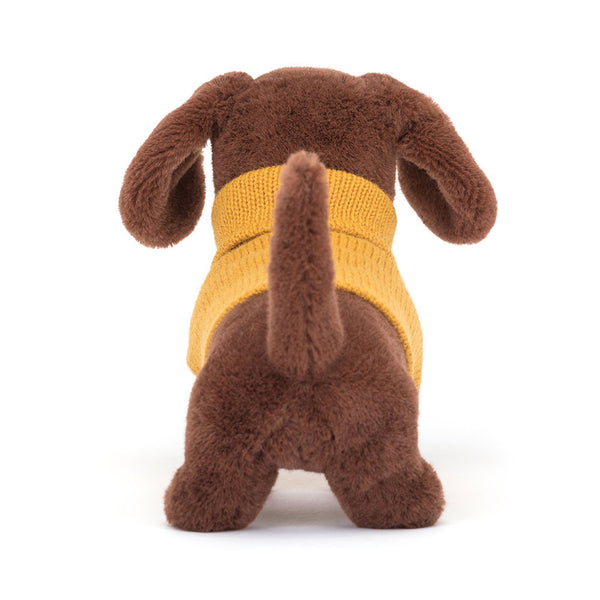 Jellycat Yellow Sweater Sausage Dog