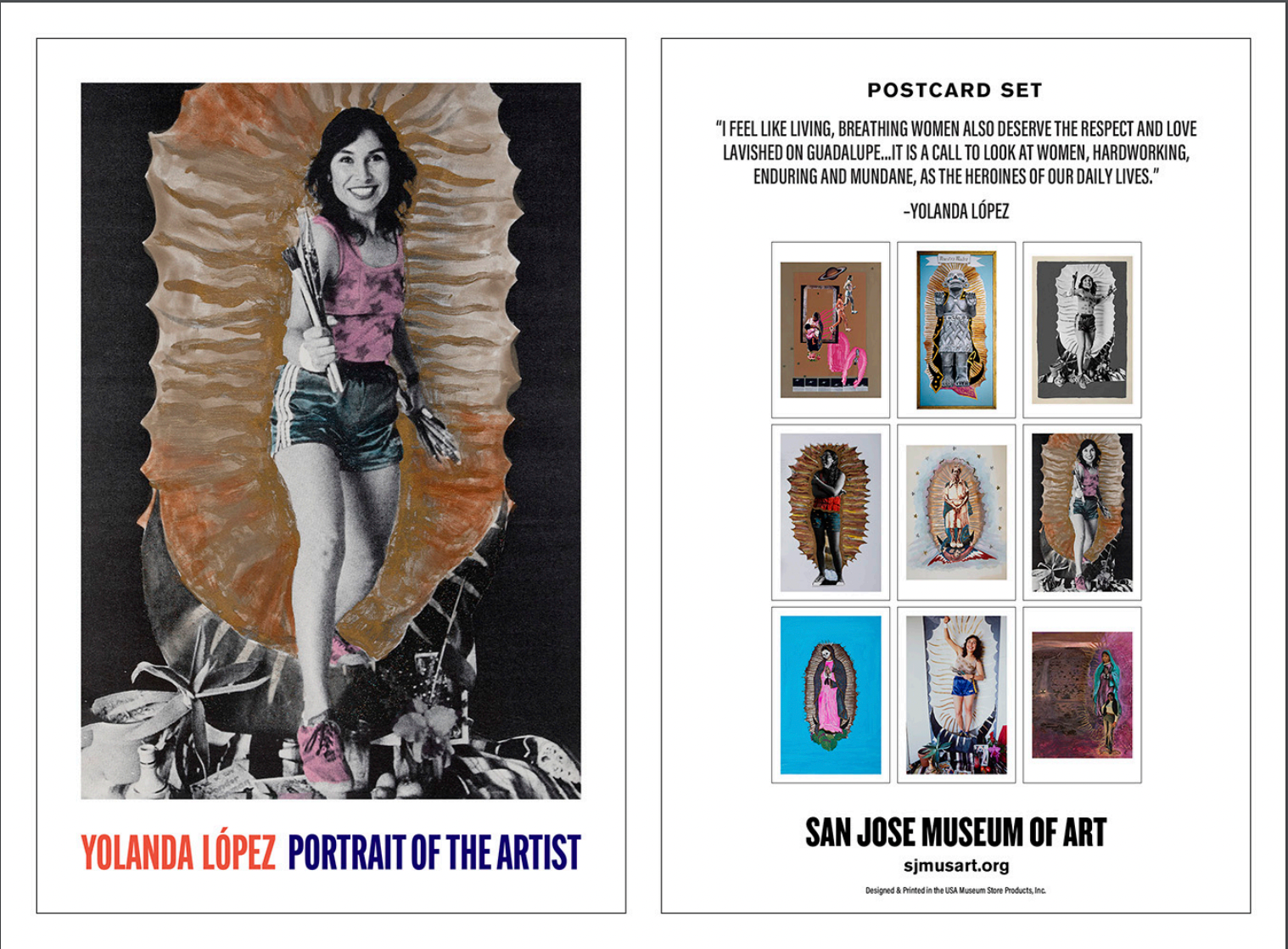 Virgin of Guadalupe Series Postcard Set of 9 | Yolanda López Portrait of the Artist Exhibition