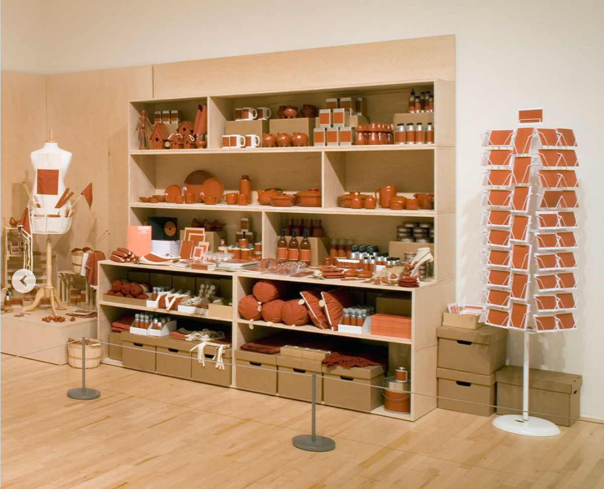 Postcards of Stephanie Syjuco's "The International Orange Store (A Proposition)," 2012