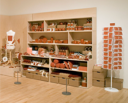 Postcards of Stephanie Syjuco's "The International Orange Store (A Proposition)," 2012