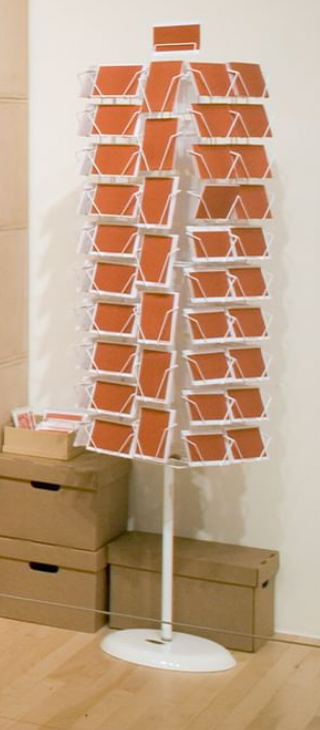 Postcards of Stephanie Syjuco's "The International Orange Store (A Proposition)," 2012
