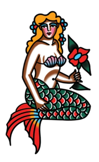 Tattly Sea Maiden Tattoo Pair