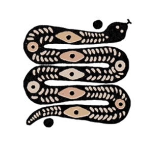Tattly Desert Snake Tattoo Pair (Metallic)