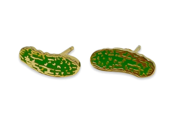 Pickle Enamel Earrings