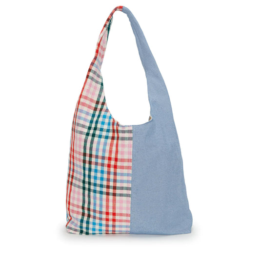 Mercado Global Reginalda Hobo Bag Sorbet Gingham