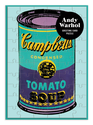 Warhol Soup Can Greeting Card Puzzle
