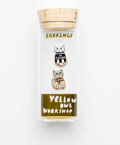 Yellow Owl - Gurrrl Power Earrings