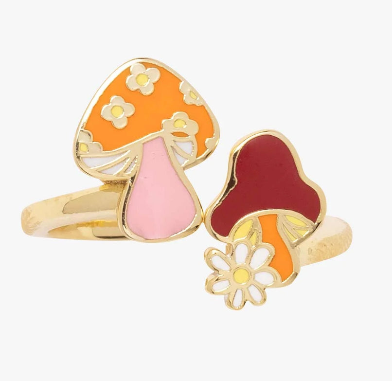 Yellow Owl - Magic Mushrooms Ring