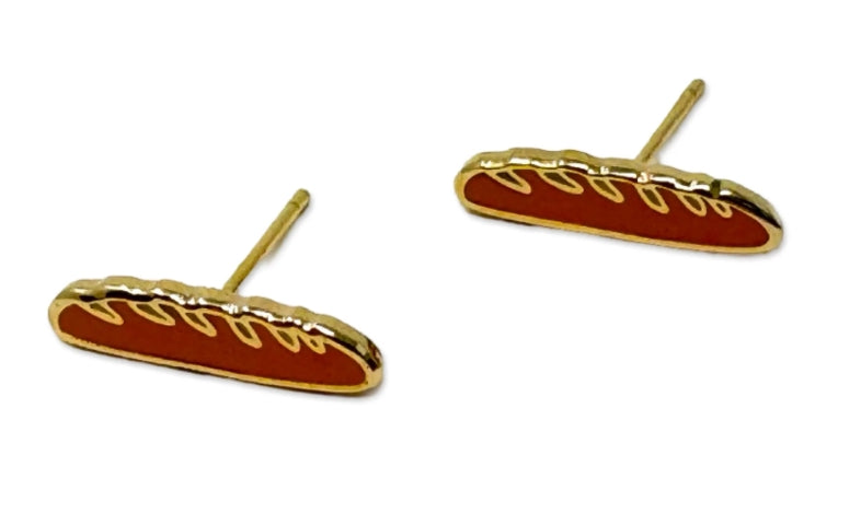 Baguette Enamel Earrings