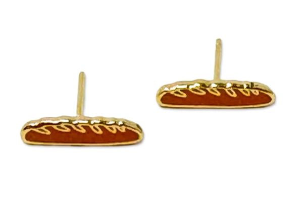 Baguette Enamel Earrings