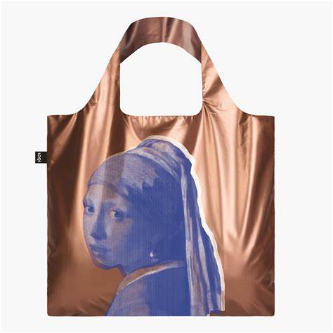 Johannes Vermeer Girl with a Pearl Earring Recycled Bag - Rose Gold