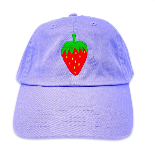 Jenny Lemons Strawberry Embroidered Hat