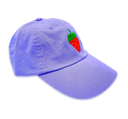 Jenny Lemons Strawberry Embroidered Hat