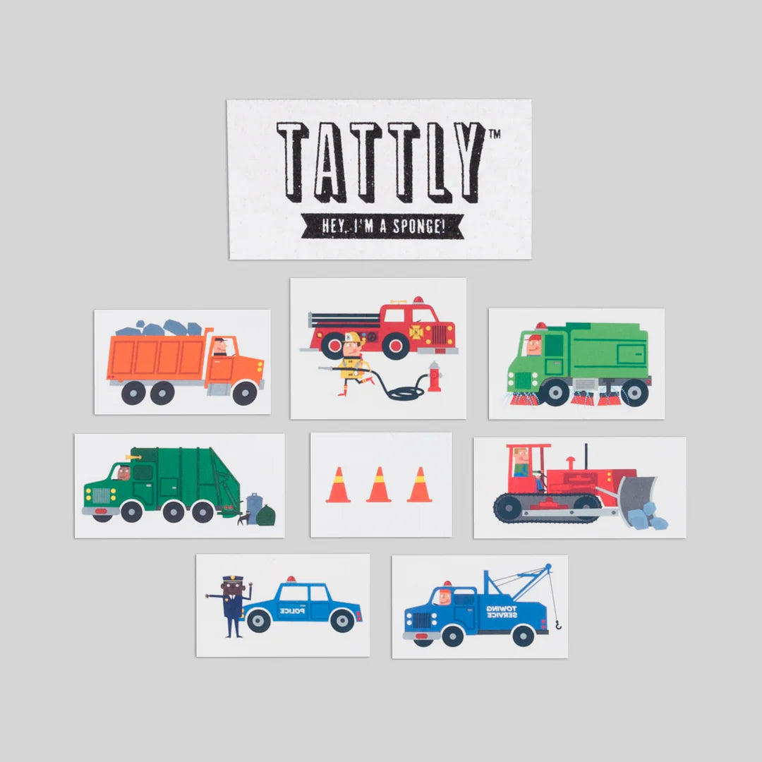 Tattly Temporary Tattoo Traffic Set by Ed Miller