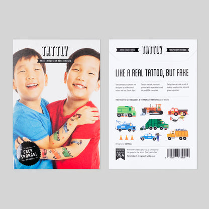 Tattly Temporary Tattoo Traffic Set by Ed Miller
