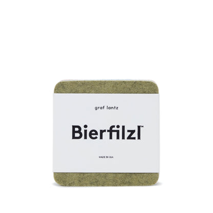 NEW! Graf & Lantz Merino Wool Felt Bierfilzl Square Coaster Multi 4 Pack in Ikebana
