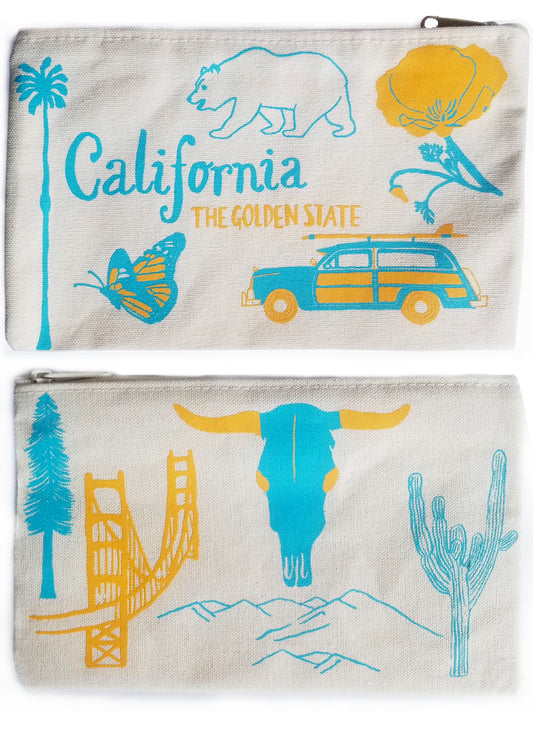 Claudia Pearson California Cotton Canvas Pouch