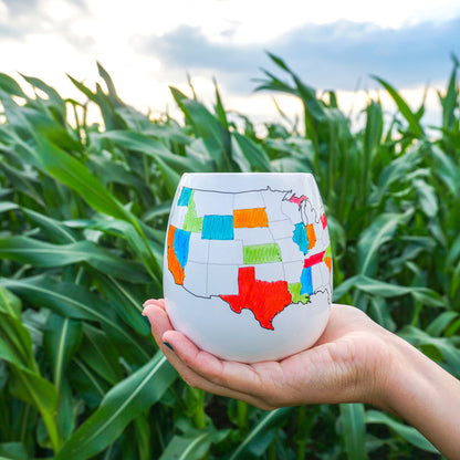 Color Your Travels USA Mug by Trouvaille