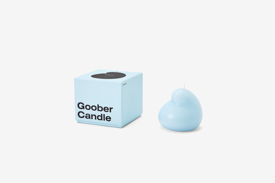 Goober Candle 'Eh' Blue by Talbot and Yoon