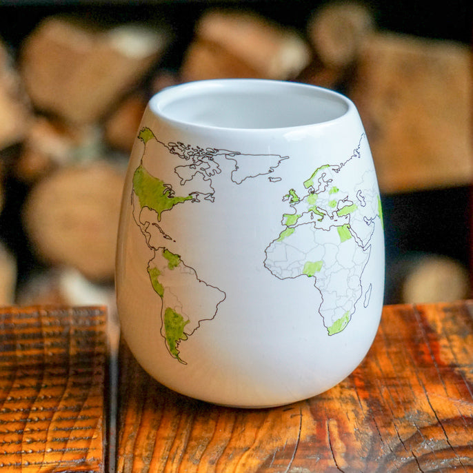 Color Your Travels World Mug by Trouvaille