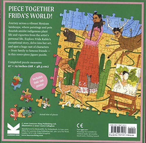 The World of Frida Kahlo 1000 Piece Puzzle: A Jigsaw Puzzle